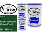Preview: Ford, Bright Highland Green Pearl, B5 / M7424: 500ml Lackdose + 500ml Klarlack + 250ml Härter - Set, von ATW Autoteile West.